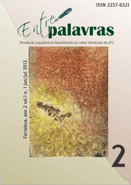 Capa da 2ª edição da Revista Entrepalavras